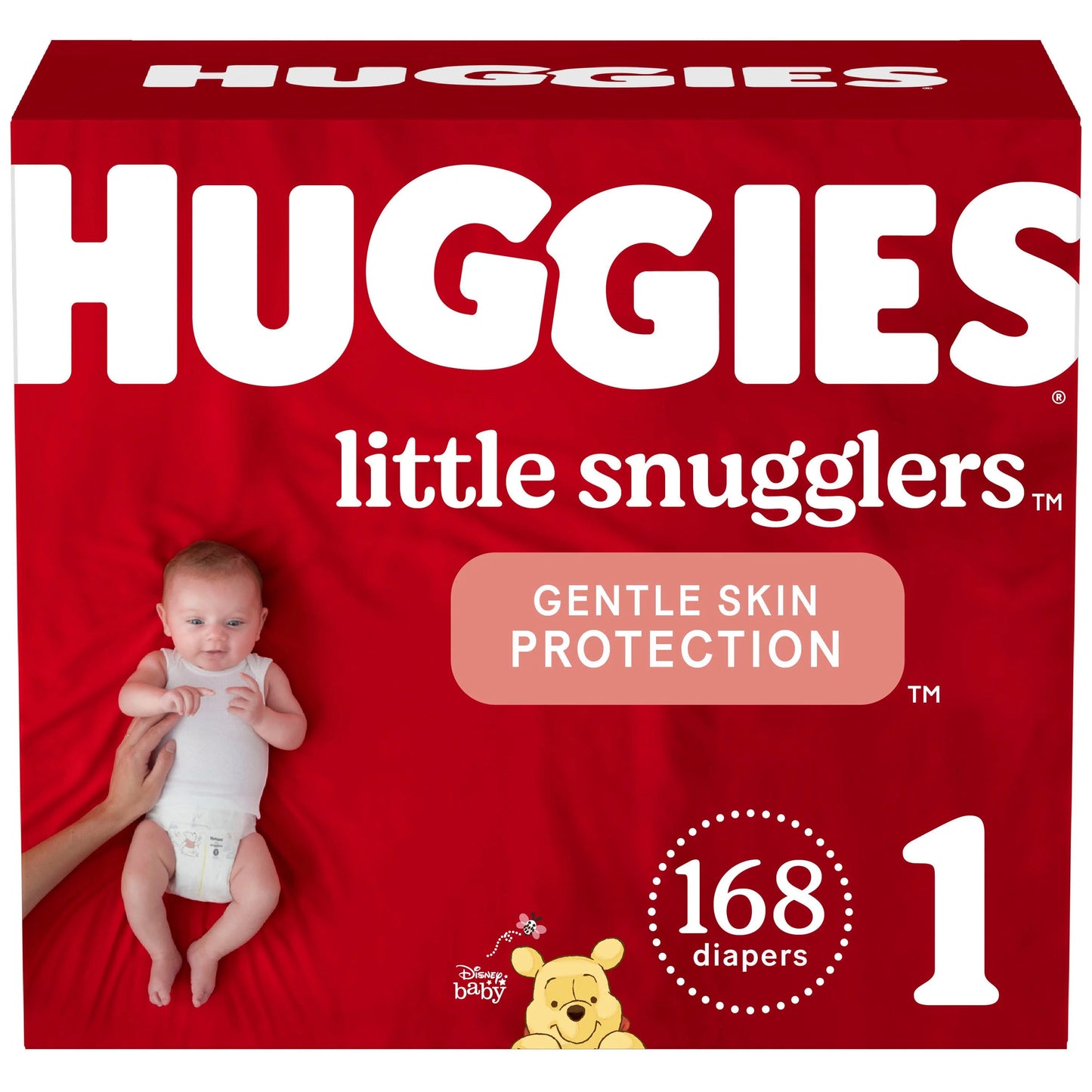 Huggies Little Snugglers Baby Diapers, Size 1 (168 Ct)