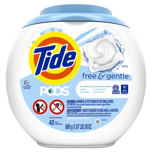 Tide Pods Free & Gentle, 42Ct Laundry Detergent Pacs